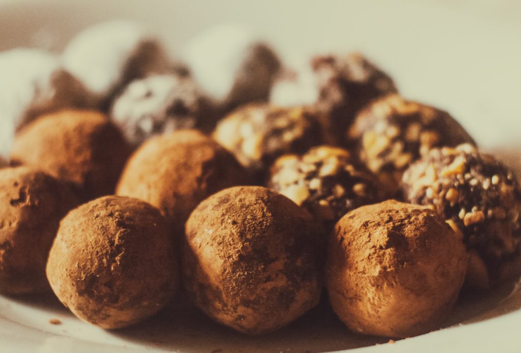 Truffes haricots rouges chocolat