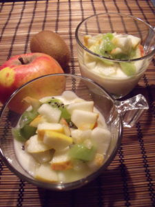 Tartare de fruits frais au yaourt