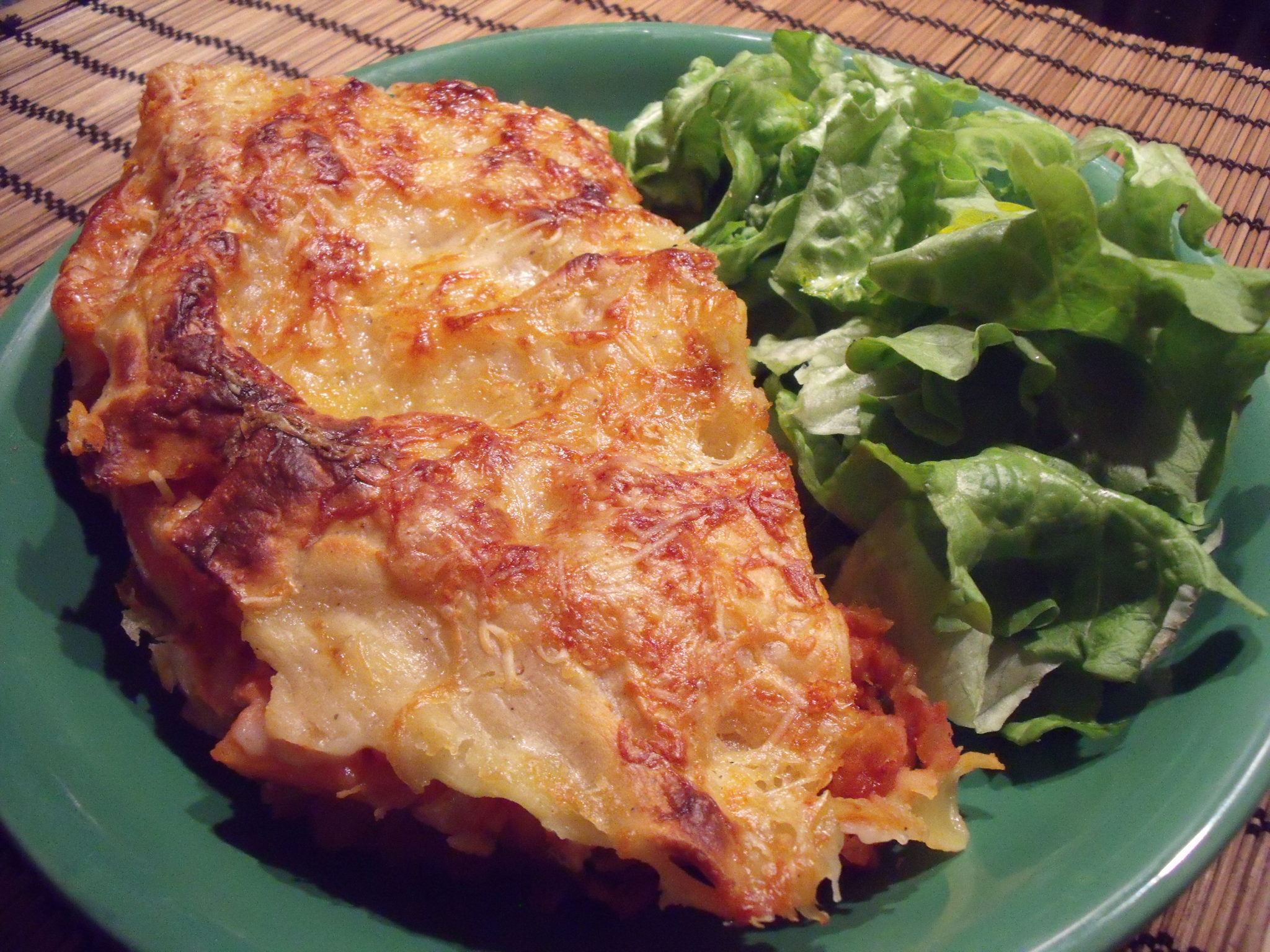 Lasagnes aux lentilles corail