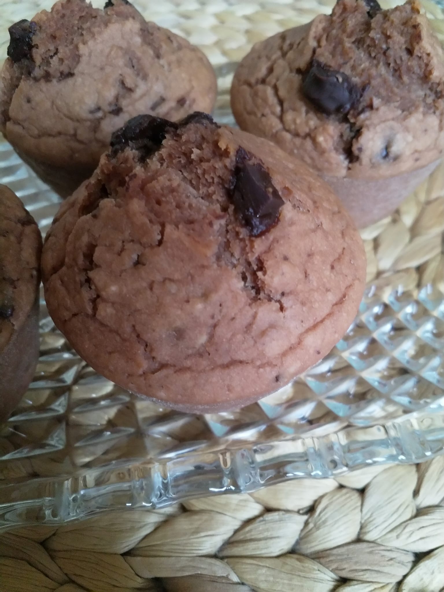 Muffins avoine chocolat
