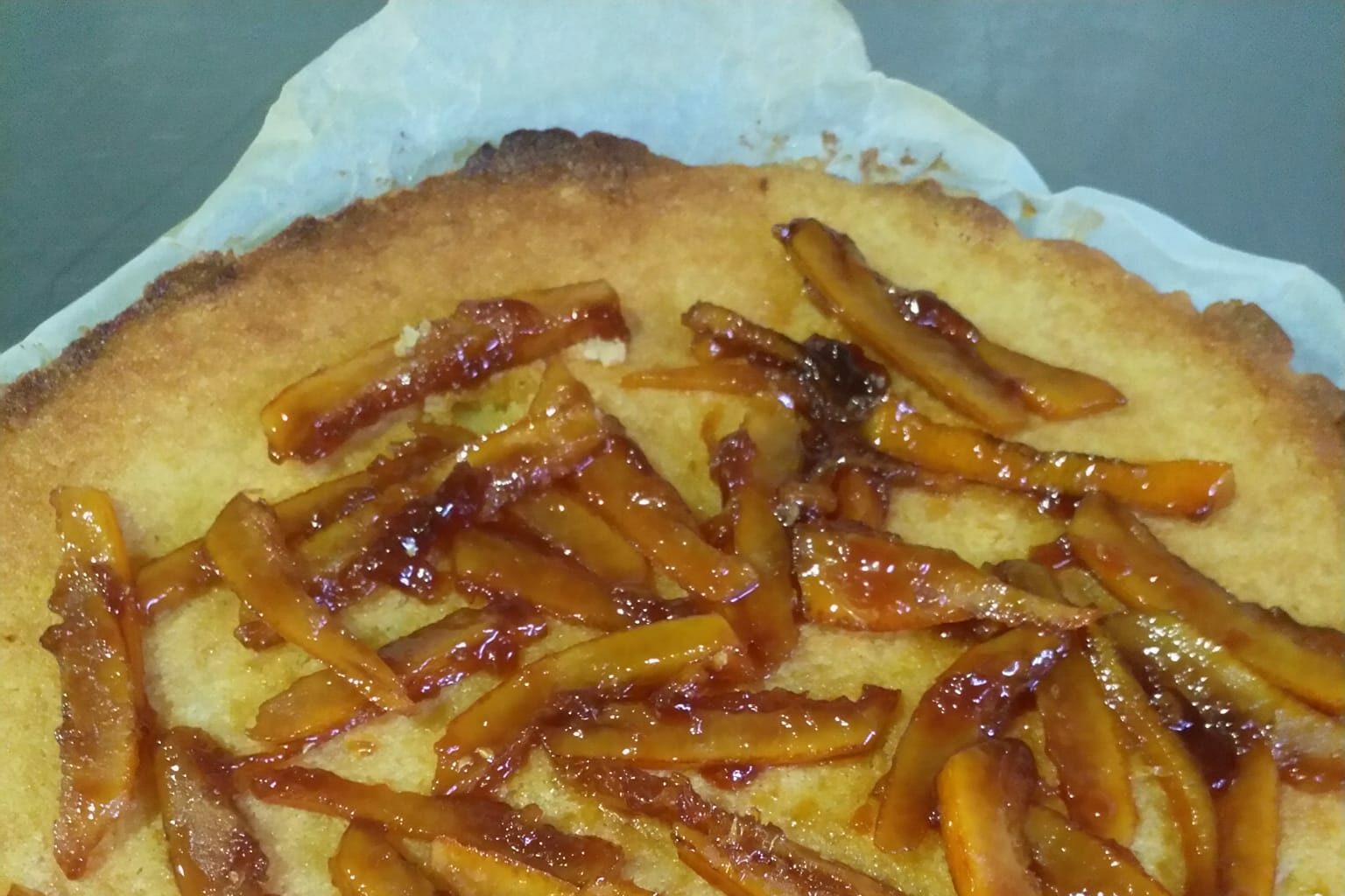 Tarte orange amandes